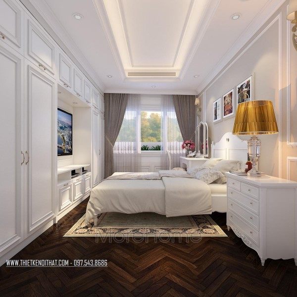 Thiết kế nội thất phòng ngủ chung cư Hei Tower